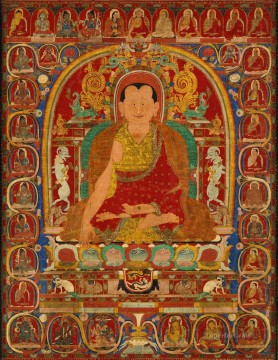 Buddhist Painting - Portrait of an abbot Tibetan Buddhism
